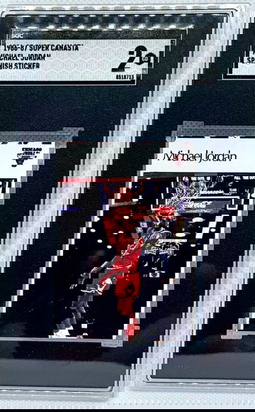 1986-87 Super Canasta Michael Jordan Spanish Sticker SGC 2 GD