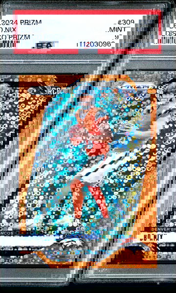 2024 PANINI PRIZM DISCO PRIZM #309 BO NIX ROOKIE RC PSA 9