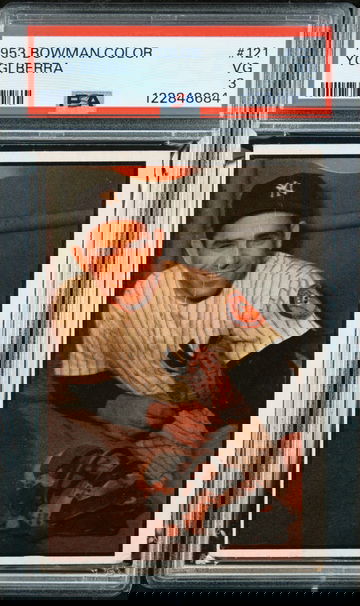 1953 Bowman Color #121 Yogi Berra PSA 3