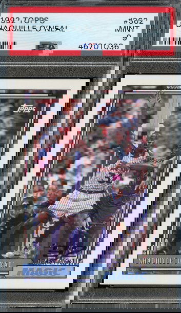 1992 Topps Shaquille O'Neal PSA 9 Mint