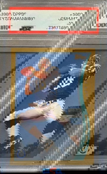 1998 Topps Peyton Manning Rookie RC (PSA 10)