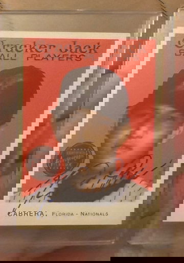 2004 Topps Cracker Jack Miguel Cabrera Mini Auto