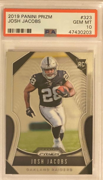 2019 Panini Prizm JOSHUA JACOBS RC! PSA 10!