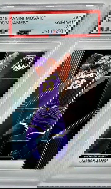 GEM MINT 10 2019 Panini Mosaic 8 Lebron James 
