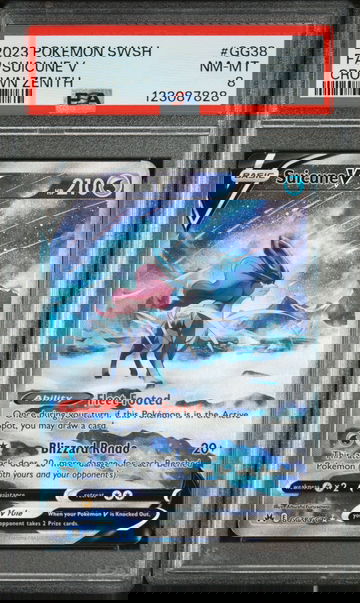 2023 Pokemon Sword and Shield Crown Zenith Suicune V #GG38 PSA 8