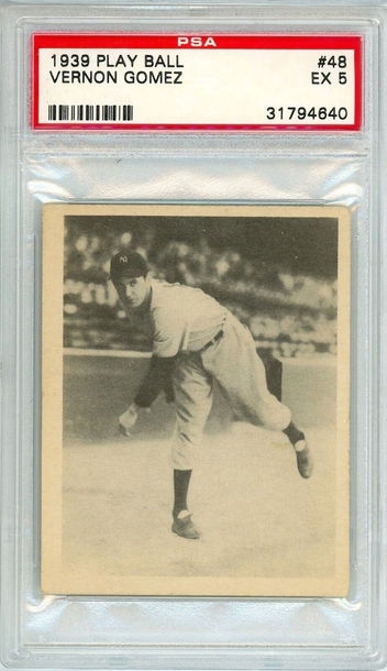 1939 Play Ball Vernon Gomez #48 PSA 5 P1234