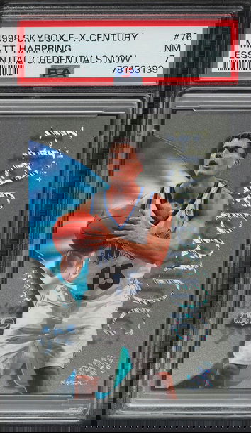 1998 SKYBOX E-X CENTURY ESSENTIAL CREDENTIALS NOW MATT HARPRING /76 #76 PSA 7 (ships from PWCC)