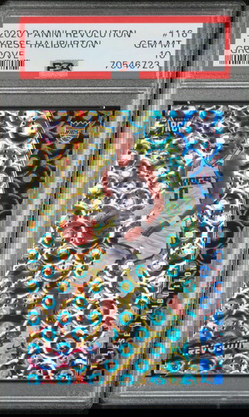 2020-21 PANINI REVOLUTION TYRESE HALIBURTON GROOVE RC PSA 10 GEM MINT KINGS SP