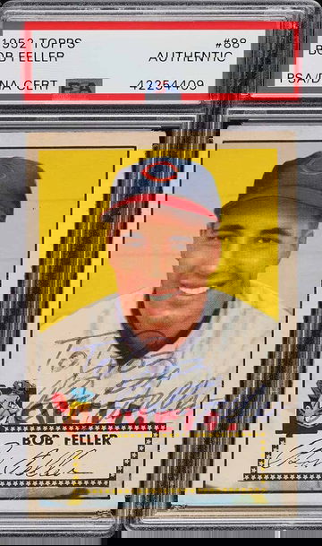 1952 Topps Baseball Bob Feller #88 PSA A AUTO