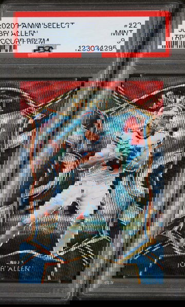 2020 Panini Select Prizm Tri Color Josh Allen #22 /199 PSA 9