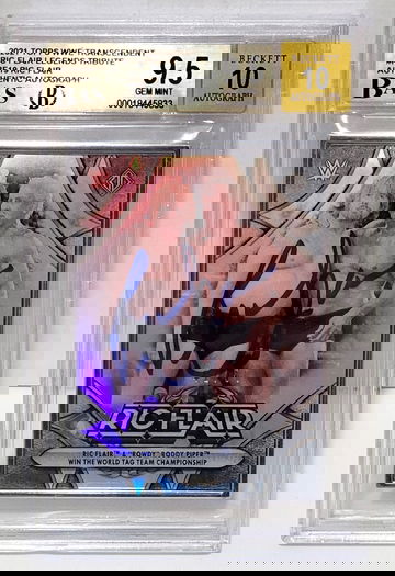 2021 Topps WWE Transcendent Ric Flair Tribute #/50 #19 - BGS 9.5 GEM MINT AUTO 10