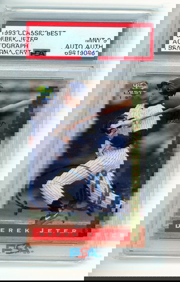 1993 Classic Best Derek Jeter Autograph PSA Mint 9 