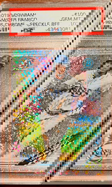 2019 Bowman Chrome Wander Franco Speckle Refractor PSA 10