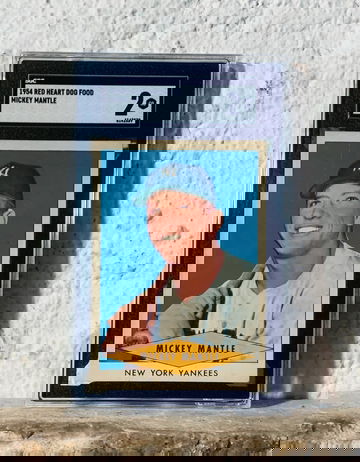 1954 Red Heart Mickey Mantle SGC 2 Graded Card