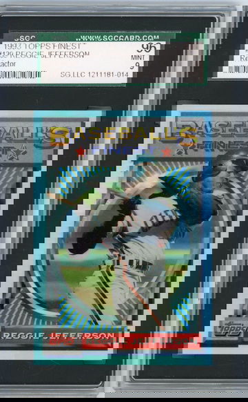 1993 TOPPS FINEST REFRACTOR #139 REGGIE JEFFERSON GRADED SGC 96 MINT 9