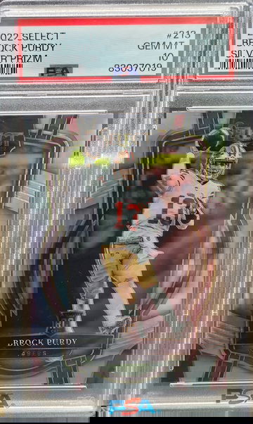 2022 Select Brock Purdy #213 Silver Prizm Rookie PSA 10 SF 49ERS