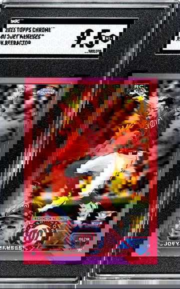 2023 Topps Chrome Joey Meneses Pink Refractor SGC 9.5