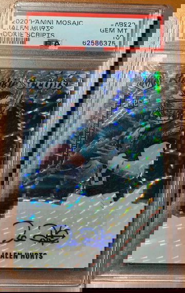 2020-2021 Mosaic Rookie Scripts Jalen Hurts PSA 10