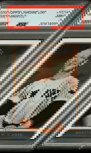 2010 TOPPS MICKEY MANTLE CHROME 206 #TC14 PSA 9  BS.B3.18