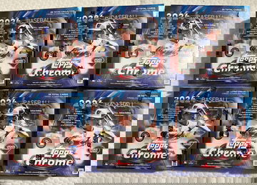 Lot of 6 - 24 TOPPS CHROME UPDATE MEGA BOXES