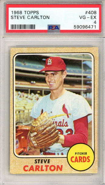 1968 TOPPS STEVE CARLTON PSA 4