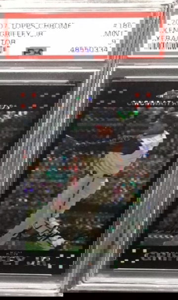 2007 Topps Chrome Xfractor Ken Griffey Jr PSA 9 Mint