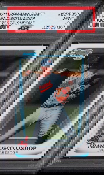 2011 Bowman Draft Prospects Chrome #BDPP53 Francisco Lindor PSA 9