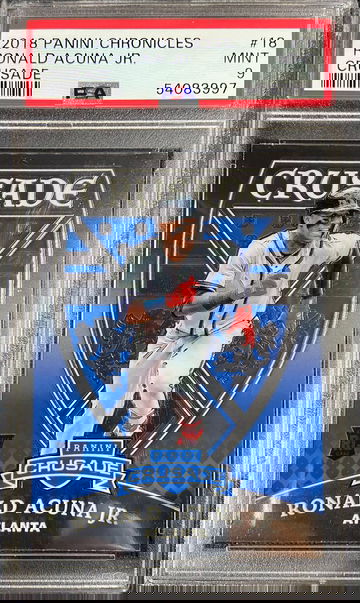 2018 Panini Chronicles Crusade Ronald Acuna Jr PSA 9 MINT!!