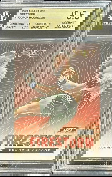 2023 Panini Select UFC CONOR MCGREGOR FIRESTORM SSP CASE HIT BGS 9.5