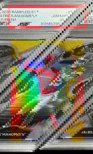  2020 PANINI SELECT #2 GOLD PRIZM PATRICK MAHOMES II PSA 10 GEM MINT /10 SSP