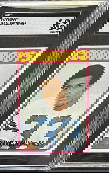 1972 Topps Football Card #180 Duane Thomas SGC Graded Slab Dallas Cowboys NFL RB