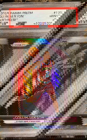 2018 panini prizm Collin Sexton silver prizm #170 mint 9 psa