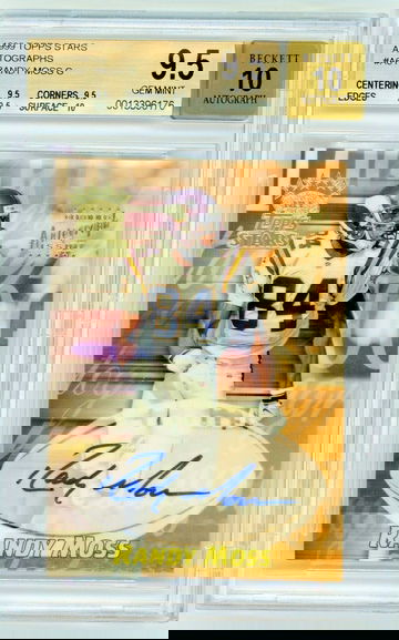 RANDY MOSS 1999 Topps Stars Autographs BGS 9.5/10 GEM MINT