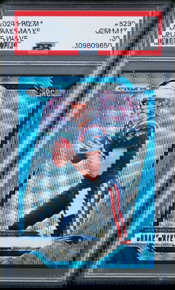 2024 Prizm Blue SP RC/230! DRAKE MAYE PSA 10!