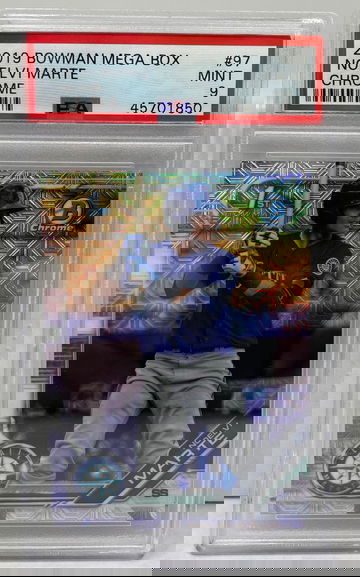 Noelvi Marte 2019 Bowman Chrome Mega Box Mojo Refractor Psa 9