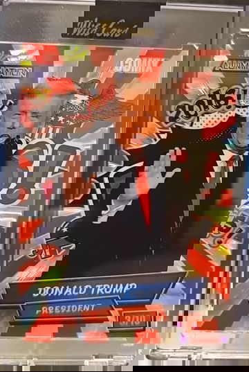 Donald Trump 2024 Wild Card Alumination Comix Encased #ACBP-DT6 serial #d /10
