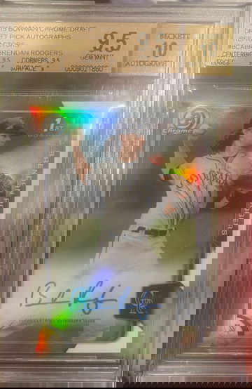 2015 Bowman Chrome Draft Brendan Rodgers Refractor Auto 