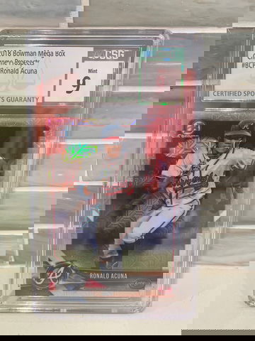 Ronald Acuna Jr. - 2018 BOWMAN MEGA BOX CHROME PROSPECTS CSG 9