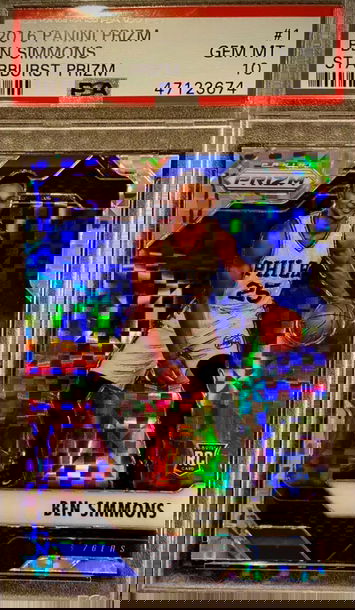 2016 Prizm Ben Simmons Starburst RC PSA 10 POP 80