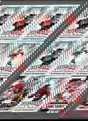 Jonathan Taylor Football Card Lot (24) - Many Rookies, Nice Variety Colts