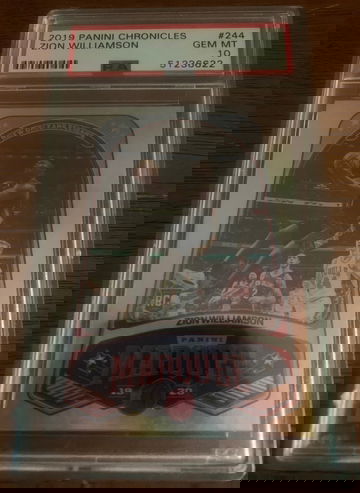2019 chronicles marquee Zion Williamson PSA10 