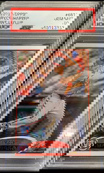 2012 topps Bryce Harper leg up psa 10