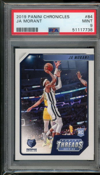 2019 Chronicles Threads Ja Morant PSA 9