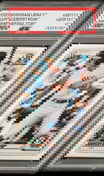 2020 Bowman Draft Tyler Soderstrom #BD119 CHROME-REFRACTOR PSA 10