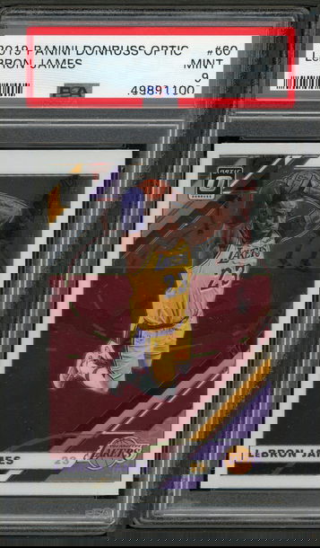 2019 Donruss Optic #60 LeBron James PSA 9