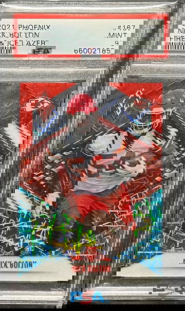 Nick Bolton 2021 Phoenix Fire Ice Lazer /50 PSA 10