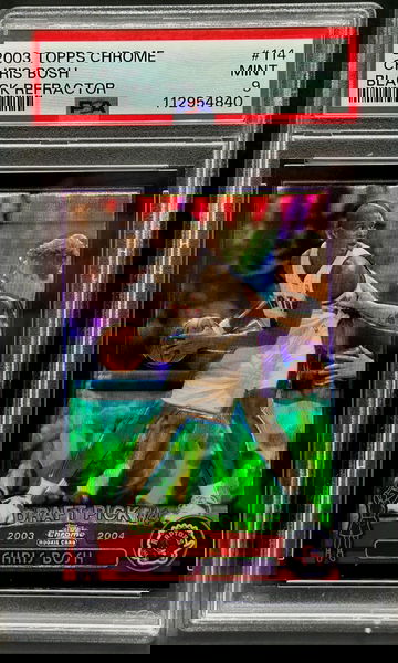 2003-04 Topps Chrome - Chris Bosh #114 Black Refactor 427/500 (RC) MINT PSA 9