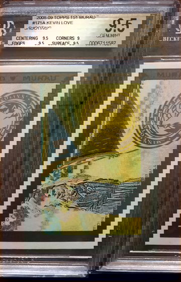 2008-09 Topps T51 Murad Kevin Love #175A Shooting Rookie BGS 9.5 Gem Mint