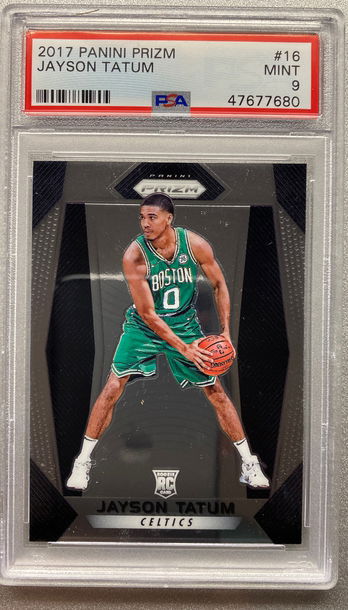 JAYSON TATUM 2017 PANINI PRIZM PSA 9 MINT