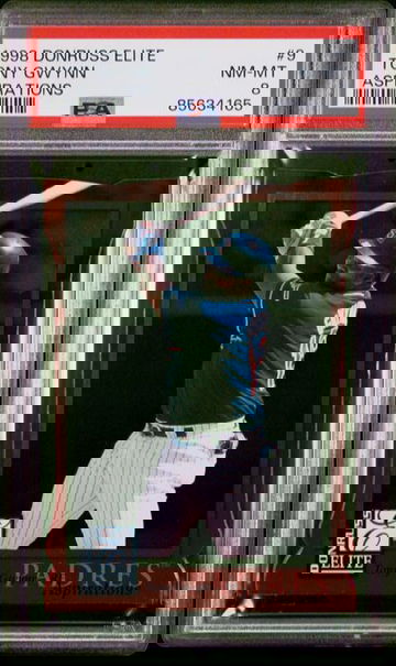 1998 Donruss Elite Tony Gwynn Aspirations #9 PSA 8 [BL-3C.13]